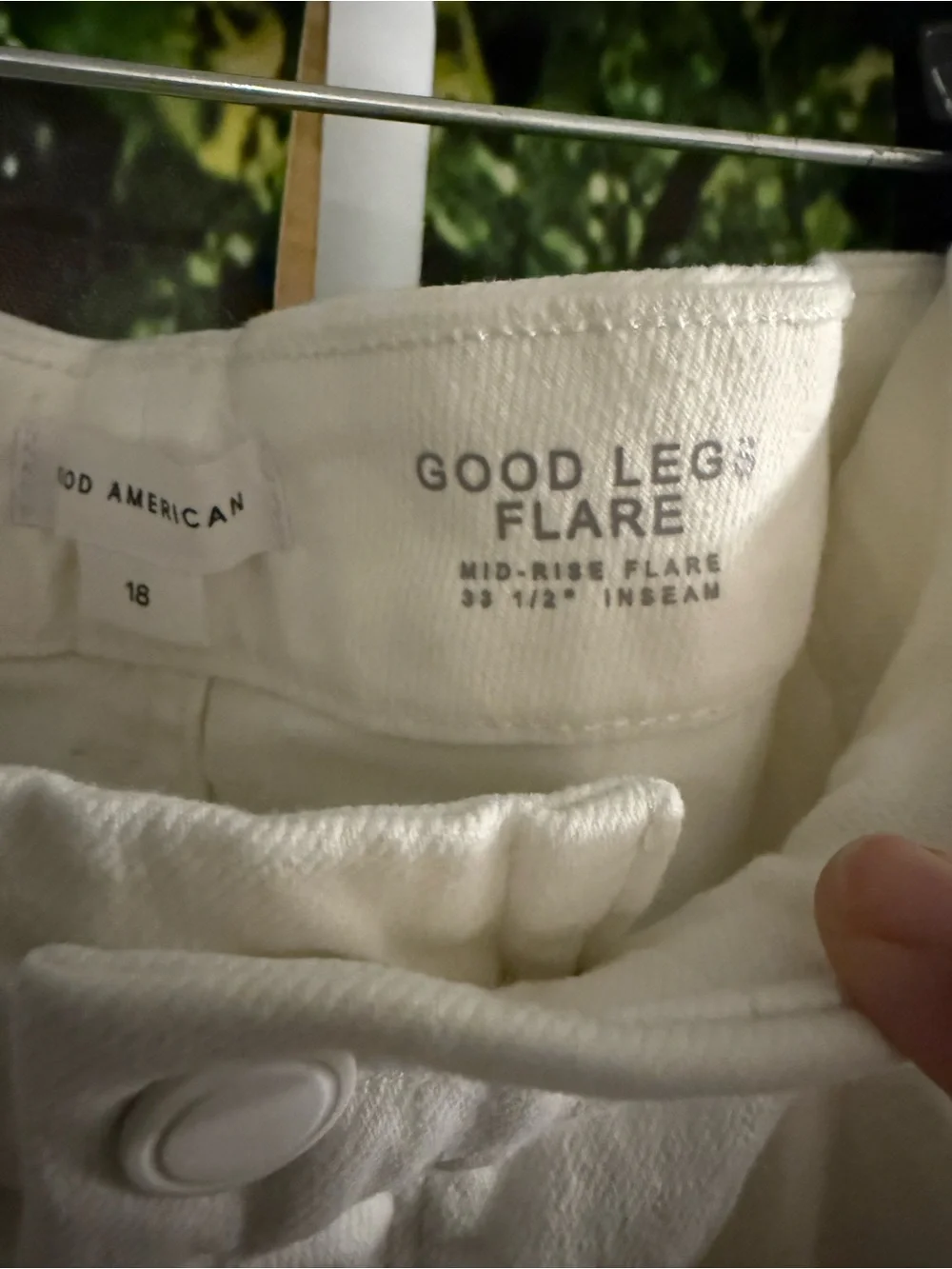 Good American White High-Rise Wide-Leg Jeans - Picture 7 of 10